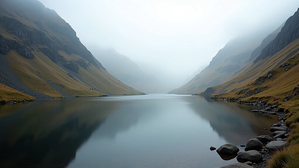 Corrie Lake glacial valley